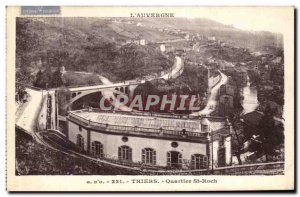 Old Postcard The Auvergne Thiers Quartier St Roch