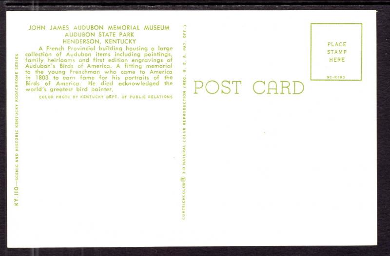 John James Audubon Memorial Museum,Henderson,KY