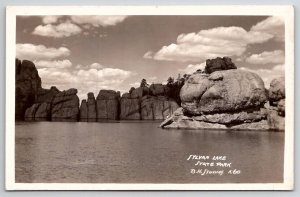 Sylvan Lake State Park SD RPPC South Dakota Postcard V26