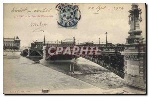 Old Postcard Lyon Le Pont de l'Universite