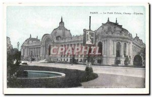 Old Postcard Paris Petit Palais Champs Elysees