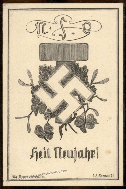 Austria NSDAP 1921! Nazi Party Deutsch-Oesterreich Propaganda Card 93823