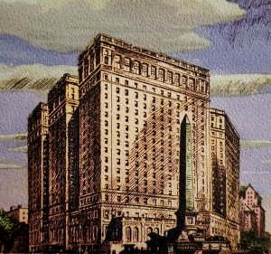 Statler Hotel Buffalo Postcard New York Delaware Avenue c1940-60s PCBG1B