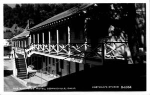 RPPC, The Riverside Motel, Downieville, California Unposted Postcard  E06