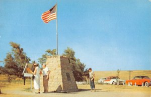 Geographical Center of the U.S. Lebanon, Kansas Roadside 1957 Vintage Postcard