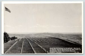 Custer Battlefield National Monument Montana~Cemetery~WWII Section~1950s RPPC