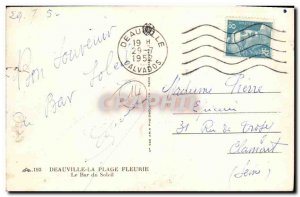Old Postcard Deauville Beach Fleurie Le Bar du Soleil