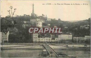 Old Postcard Lyon Human Bridge Roche