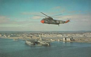 Naval Helicopter over Quonset Point RI, Rhode Island