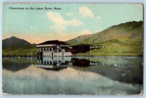 Butte Montana MT Postcard View Of  Clearmont On The Lake Nature 1912 Antique