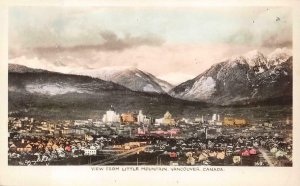 RPPC LITTLE MOUNTAIN VANCOUVER CANADA COLORIZED REAL PHOTO POSTCARD (c. 1920s)