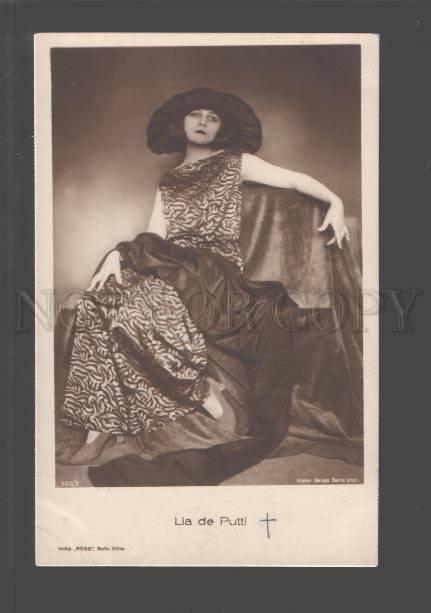 096372 Lia de PUTTI Famous MOVIE Star vintage PHOTO PC