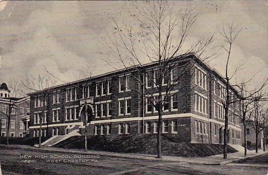 New High School Building West Chester Pennsylvania 1908