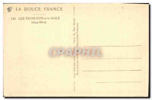 Old Postcard The three Epis and Galz Haut Rhin