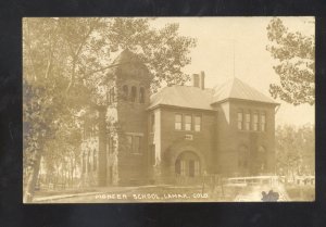 RPPC LAMAR COLORADO PIONEER SCHOOL VINTAGE REAL PHOTO POSTCARD KOKO