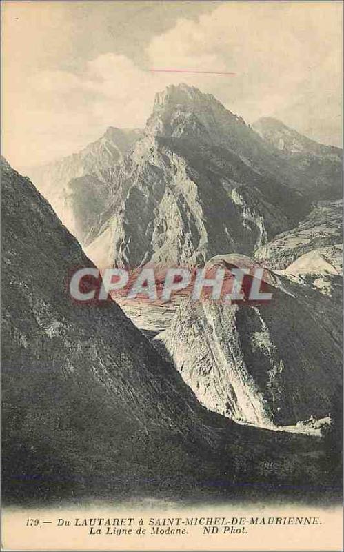 Postcard From Old Lautaret in Saint Michel de Maurienne Line Modane