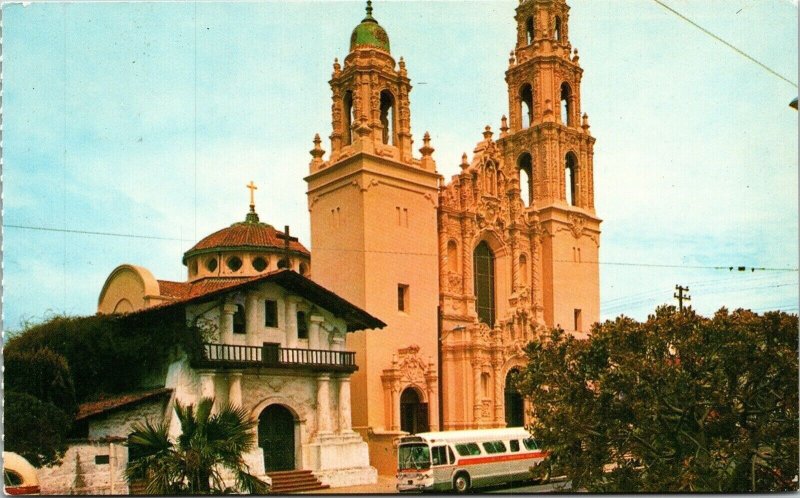 Mission San Francisco de Asis Proctor Jones Gray Line Postcard Unposted UNP Vtg 