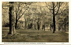 VA - Lexington. Washington & Lee University Campus from South Entrance   