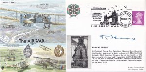 Robert Burns Raid Over London WW1 Cameron Highlanders Hand Signed FDC