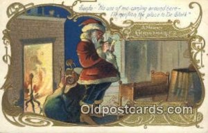 Santa Claus 1910 postal used 1910