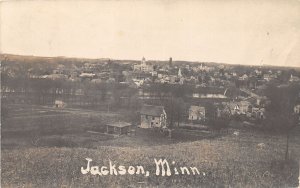 J52/ Jackson Minnesota RPPC Postcard c1910 Birdseye Stores  312