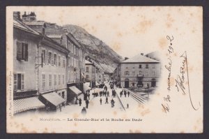 FRANCE, Postcard, Morez, The Grande-Rue and the Roche au Dade