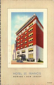 Linen Postcard Hotel St. Francis in Newark, New Jersey~138324