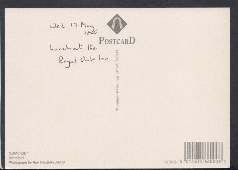 Somerset Postcard - Royal Oak Inn, Winsford    T5385