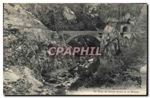 Postcard Dauphine Old Bridge Ghoul Black and Bourne