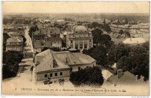 CPA TROYES Panorama pris de la Madeleine vers la Caisse d'Epargne (723146)