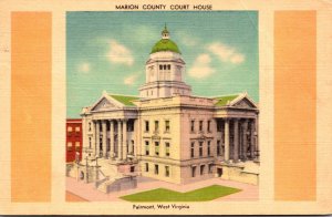 West Virginia Fairmont Marion County Court House 1946