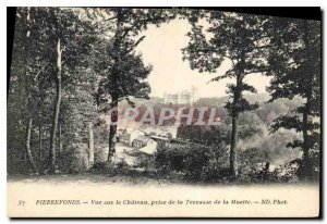 Old Postcard Pierrefonds Chateau overlooking the taking of the Terrace of La ...