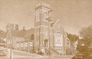 First Baptist Church Chehalis Washington Real Photo