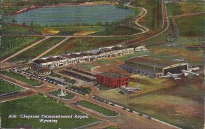 Cheyenne WY Airport, UA United Airlines, Planes, 1944 WWII Soldiers Mail