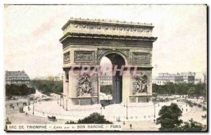 Old Postcard Arc De Triomphe edited by Good walking Paris