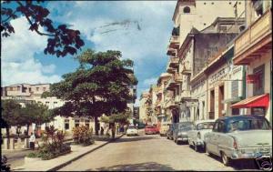 porto rico, SAN JUAN, Old San Francisco Street 1950 Car