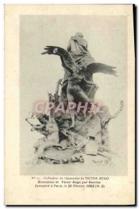 Old Postcard Paris Monument of Victor Hugo by Barrias