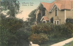 C-1910 Sunnyside Farm Elton South Dakota hand colored St Paul postcard 7152