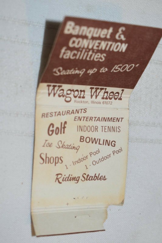 Wagon Wheel Rockton Illinois 30 Strike Matchbook Cover