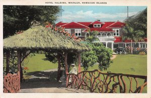 Hotel Haleiwa, Waialua, Hawaii Territory, Early Postcard, Unused