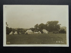 A.S.C. CAMP - Old RP Postcard by Arthur Wells, Moseley Road, Birmingham