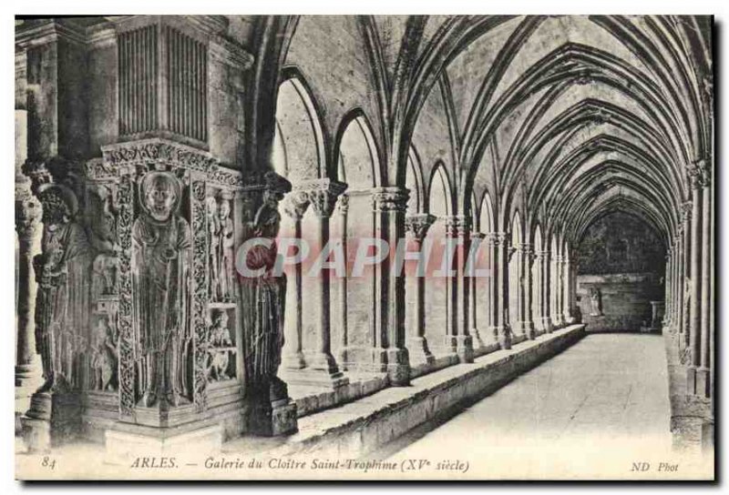 Postcard Ancient Arles Gallery Cloitre Saint Trophime