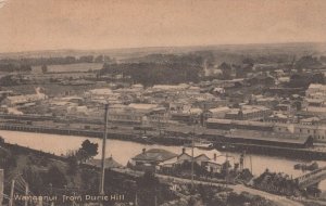 WANGANUI FROM DURIE HILL NEW ZEALAND POSTCARD (c. 1910)