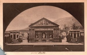 Vintage Postcard 1920's View Passionstheater-Buhne Oberammergau Bavaria Germany