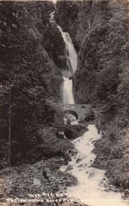 CORBETT OREGON WAH KEE NA FALLS~COLUMBIA~DIMMITT? #607 REAL PHOTO POSTCARD 1910s