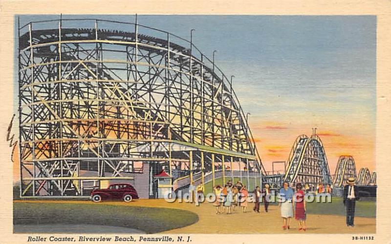 Roller Coaster, Riverview Beach Pennsville, New Jersey, NJ, USA 1945 