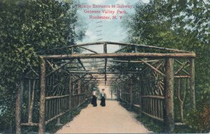 Rochester NY, New York - Genesee Valley Park - Entrance to Subway - pm 1910 - DB