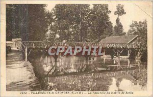 Old Postcard Villeneuve St Georges S and O Gateway Moulin de Senlis