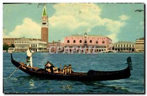 Modern Postcard Venezia e Panorama Gondola