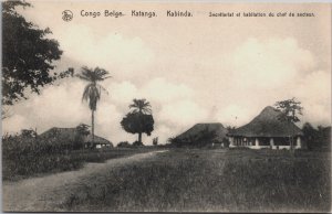 Congo Belge Katanga Kabinda Vintage Postcard C108